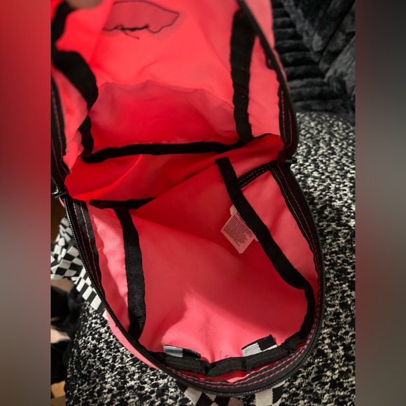 Vans Off The Wall Got This Mini Pink Backpack Checkered Straps. Skater Y2K - Picture 5 of 8